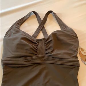 Prana cross-back one-piece 34D Small